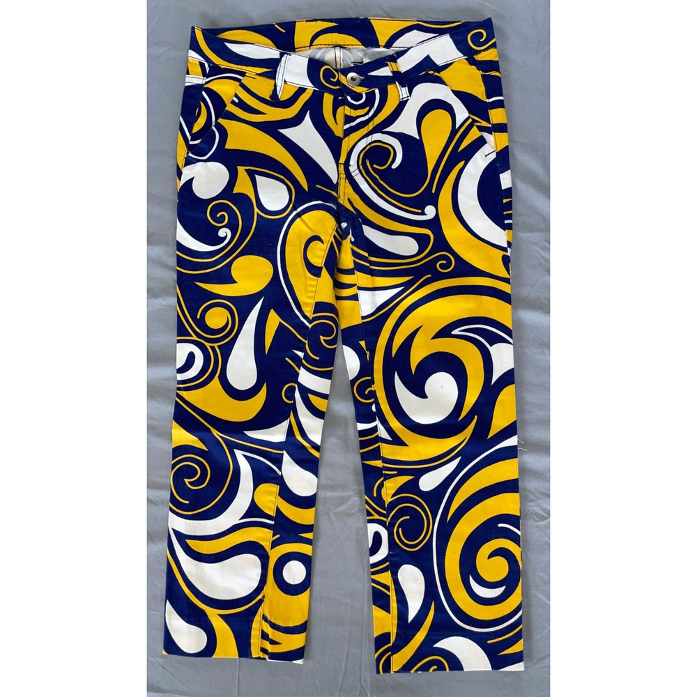 Loud Mouth Golf Capri Pants Paisley Swirl Women's Size 2